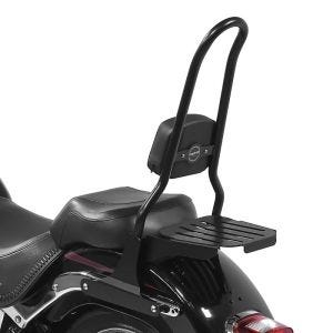 Sissy bar CSXL Fix egnet for Harley Davidson Fat Boy Special/ Lo 10-17 med bagasjehylle svart Craftride