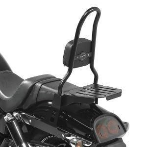 Sissy bar CSL Fix egnet for Harley Davidson Dyna Fat Bob 10-17 med bagasjehylle svart Craftride