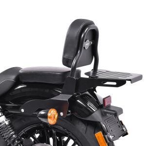 Sissy bar CSS Fix passer for Harley Davidson Sportster 1200 Nightster 08-12 bagasjehylle svart Craftride