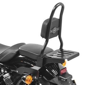 Sissy bar CSM Fix passer for Harley Davidson Sportster 1200 Nightster 08-12 bagasjehylle svart Craftride