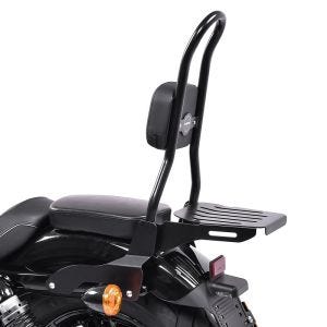Sissy bar CSL Fix egnet for Harley Davidson Sportster Forty-Eight 48 Spesial bagasjehylle svart Craftride