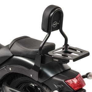 Sissy bar CL3 egnet for Kawasaki Vulcan S / Café 15-24 med bagasjehylle svart Craftride