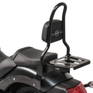 Sissy bar M3 passer for Kawasaki Vulcan S / Café 15-24 med bagasjehylle svart Craftride