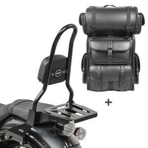 Sissybar L3 + Hecktasche LX für Yamaha XV 950 / R 14-20 mit Gepäckträger Craftride_1