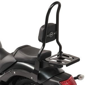 Sissy bar L3 passer for Kawasaki Vulcan S / Café 15-24 med bagasjehylle svart Craftride