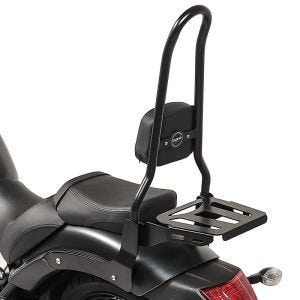 Sissy bar XL3 egnet for Kawasaki Vulcan S / Café 15-24 med bagasjehylle svart Craftride