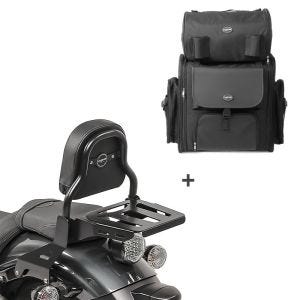Sissybar XS3 + Hecktasche für Yamaha XV 950 / R 14-20 mit Gepäckträger Craftride_0