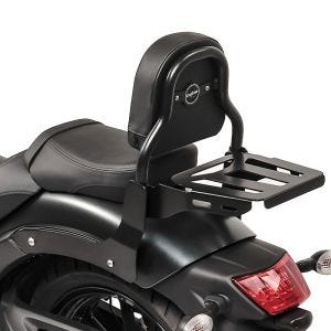 Sissy bar XS3 passer for Kawasaki Vulcan S / Café 15-24 med bagasjehylle svart Craftride