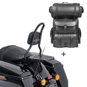 Sissybar CSM + Hecktasche LX für Harley Electra Glide Standard 19-20 mit Gepäckträger Craftride_1