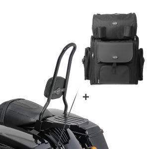 Sissybar CSXL + Hecktasche für Harley Electra Glide Standard 19-20 mit Gepäckträger Craftride_1