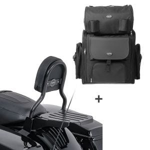 Sissybar CL + Hecktasche für Harley Electra Glide Standard 19-20 mit Gepäckträger Craftride_1