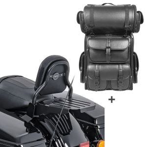 Sissybar CXS + Hecktasche LX für Harley Electra Glide Standard 19-20 mit Gepäckträger Craftride_1