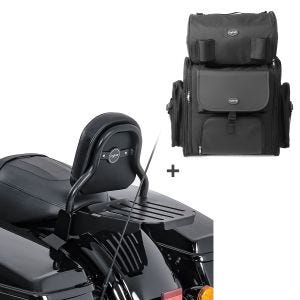 Sissybar CXS + Hecktasche für Harley Road Glide Special 15-20 mit Gepäckträger Craftride_1