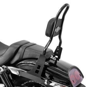 Sissy bar egnet for Harley Davidson Dyna Fat Bob 10-17 Craftride Fast Rider-M svart