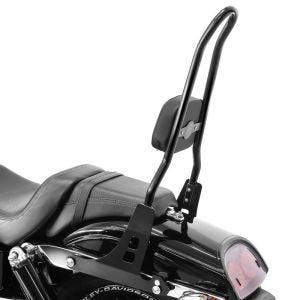 Sissy bar egnet for Harley Davidson Dyna Fat Bob 10-17 Craftride Fast Rider-L svart