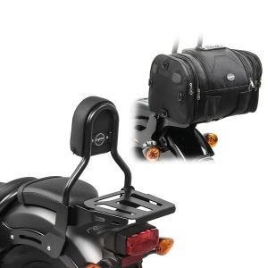Set Sissybar+ Gepäckträger + Hecktasche für Honda Rebel 500 17-21 Craftride SK5_1