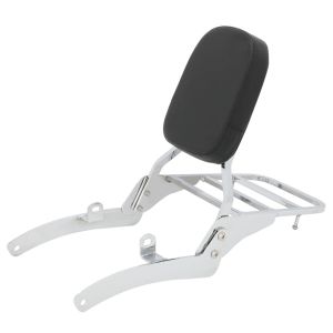 Sissy bar med bagasjehylle egnet for Yamaha XV 535 Virago 88-03 Craftride krom