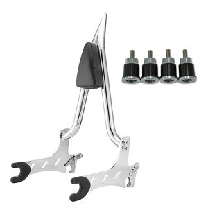 Sissy bar egnet for Indian Chief Vintage 15-21 Craftride SB3 passasjerryggstøtte krom + docking maskinvaresett