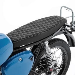 Sitzbank flach passend für Simson S51 S50 S70 Sitz Craftride VN5 Wabendesign schwarz DPL1