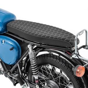 Sitzbank flach passend für Simson S51 S50 S70 Sitz Craftride VN5 Wabendesign schwarz DPL3