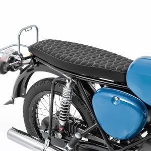 Sitzbank flach passend für Simson S51 S50 S70 Sitz Craftride VN5 Wabendesign schwarz DPL4