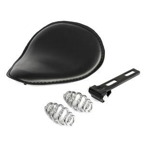 Motorrad Bobber Schwingsattel Craftride FL mit Federn für Custombikes in schwarz_1