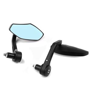 Supermoto speil Craftride LS2 egnet for 22 mm og 1 tommers styre svart nedre leddspeil DPLT