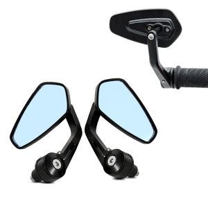 Supermoto speil egnet for Honda VTX 1300 / C / R / S / Hornet 600 Craftride LS4 i svart nedre leddspeil DPLT