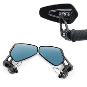 Motorsykkel styrespeil LS6 Craftride styrespeil i sort par uten ECE