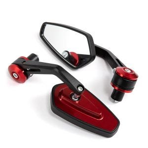 Supermoto speil egnet for Aprilia RSV4 / 1100 Fabrikk bakspeil Craftride LS4 rødt nedre leddspeil DPLT