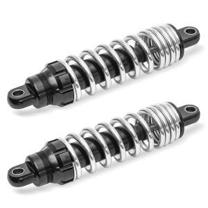 Støtdemper 12 tommer egnet for Harley Davidson Dyna Super Glide Custom 05-15 fjærbeskyttere fra Craftride krom