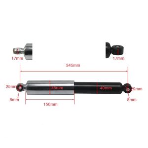 Stoßdämpfer Federbeine vorne+hinten passend für Simson Schwalbe KR51 /1/2 Star SR4-2 310mm Craftride SVH1 DPLKA1