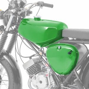 Tank / Benzintank passend für Simson S51 / S50 / S70 mit Seitendeckel Craftride grün DPLS2