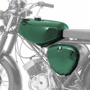 Tank / Benzintank passend für Simson S51 / S50 / S70 mit Seitendeckel Craftride dunkel grün DPLS2