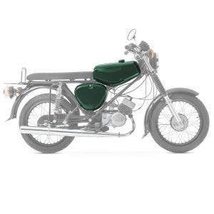 Tank / Benzintank passend für Simson S51 / S50 / S70 mit Seitendeckel Craftride dunkel grün DPLS3