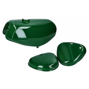 Tank / bensintank passende for Simson S51 / S50 / S70 med sidedeksel Craftride mørkegrønn