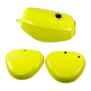 Tank / bensintank passende for Simson S51 / S50 / S70 med sidedeksel Craftride gul