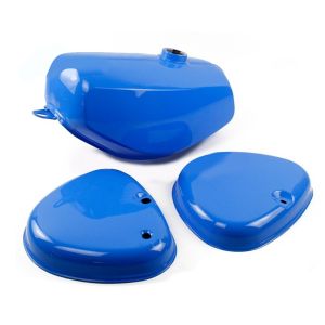 Tank / bensintank passende for Simson S51 / S70 med sidedeksel Craftride blå WZ12