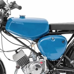Tank / Benzintank passend für Simson S51 / S50 / S70 mit Seitendeckel Craftride blau DPL1