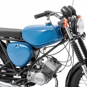 Tank / Benzintank passend für Simson S51 / S50 / S70 mit Seitendeckel Craftride blau DPL3