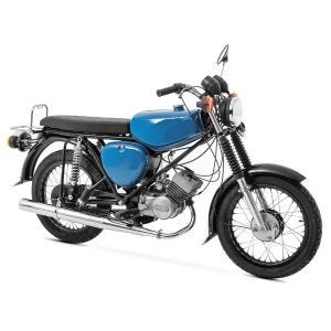 Tank / Benzintank passend für Simson S51 / S50 / S70 mit Seitendeckel Craftride blau DPL5