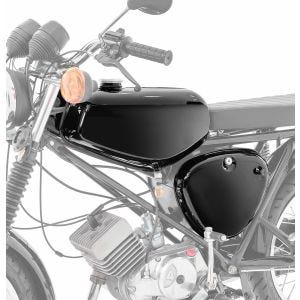 Tank / bensintank passende for Simson S51 / S50 / S70 med sidedeksel Craftride svart