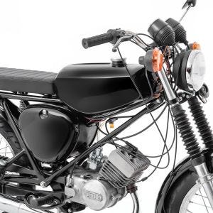 Tank / Benzintank passend für Simson S51 / S50 / S70 mit Seitendeckel Craftride schwarz DPL1-NW