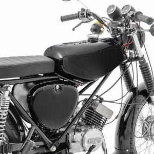 Tank / Benzintank passend für Simson S51 / S50 / S70 mit Seitendeckel Craftride schwarz DPL2-NW