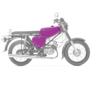Tank/Benzintank passend für Simson S51/S50/S70 mit Seitendeckel Craftride purpur lila DPLS3