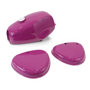 Tank/bensintank egnet for Simson S51/S50/S70 med sidedeksel Craftride lilla