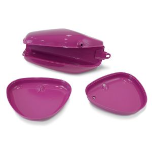 Tank/bensintank egnet for Simson S51/S50/S70 med sidedeksel Craftride lilla lilla DPL1