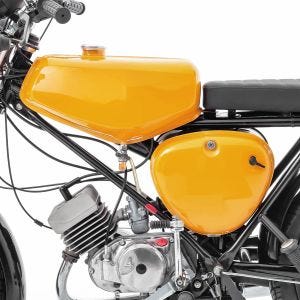 Tank / Benzintank passend für Simson S51 / S50 / S70 mit Seitendeckel Craftride gelb DPL2