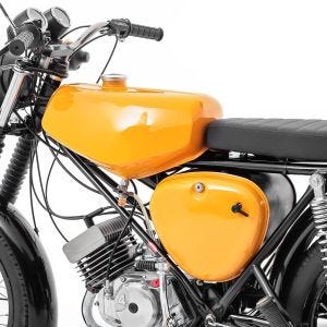 Tank / Benzintank passend für Simson S51 / S50 / S70 mit Seitendeckel Craftride gelb DPL3