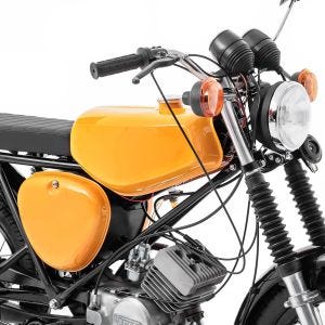 Tank / Benzintank passend für Simson S51 / S50 / S70 mit Seitendeckel Craftride gelb DPL5